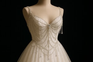 Rhinestone Applique Chains for Lady Dress